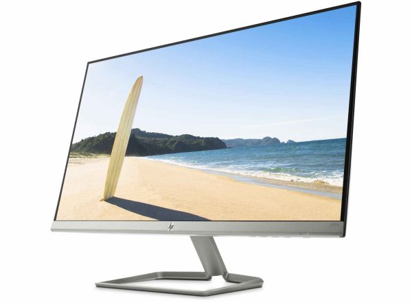 BRANDNEW. HP M27f 27-Inch(68.6cm) Eyesafe Certified Full HD IPS 3-Sided Micro-Edge Monitor, 75Hz, AMD Free Sync with 1xVGA, 2xHDMI 1.4 Ports, 300 nits(2H0N1AA), Silver (HP M27f FHD Monitor)